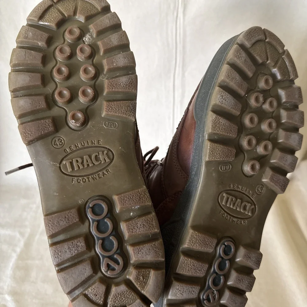 ECCO Rugged Track Gore-Tex Brown Leather Hiking Boots Size 10